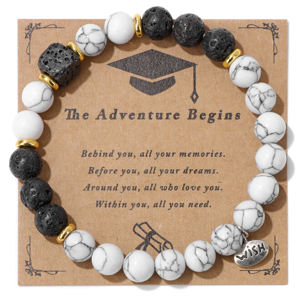 Wholesale Natural Stone Crystal Zebra 8mm Bead Bracelets ACC-BT-GEB011