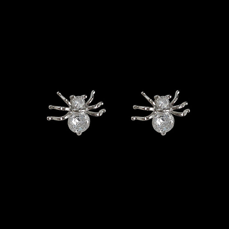 Wholesale Micro-Inlaid Zirconia Spider Earrings