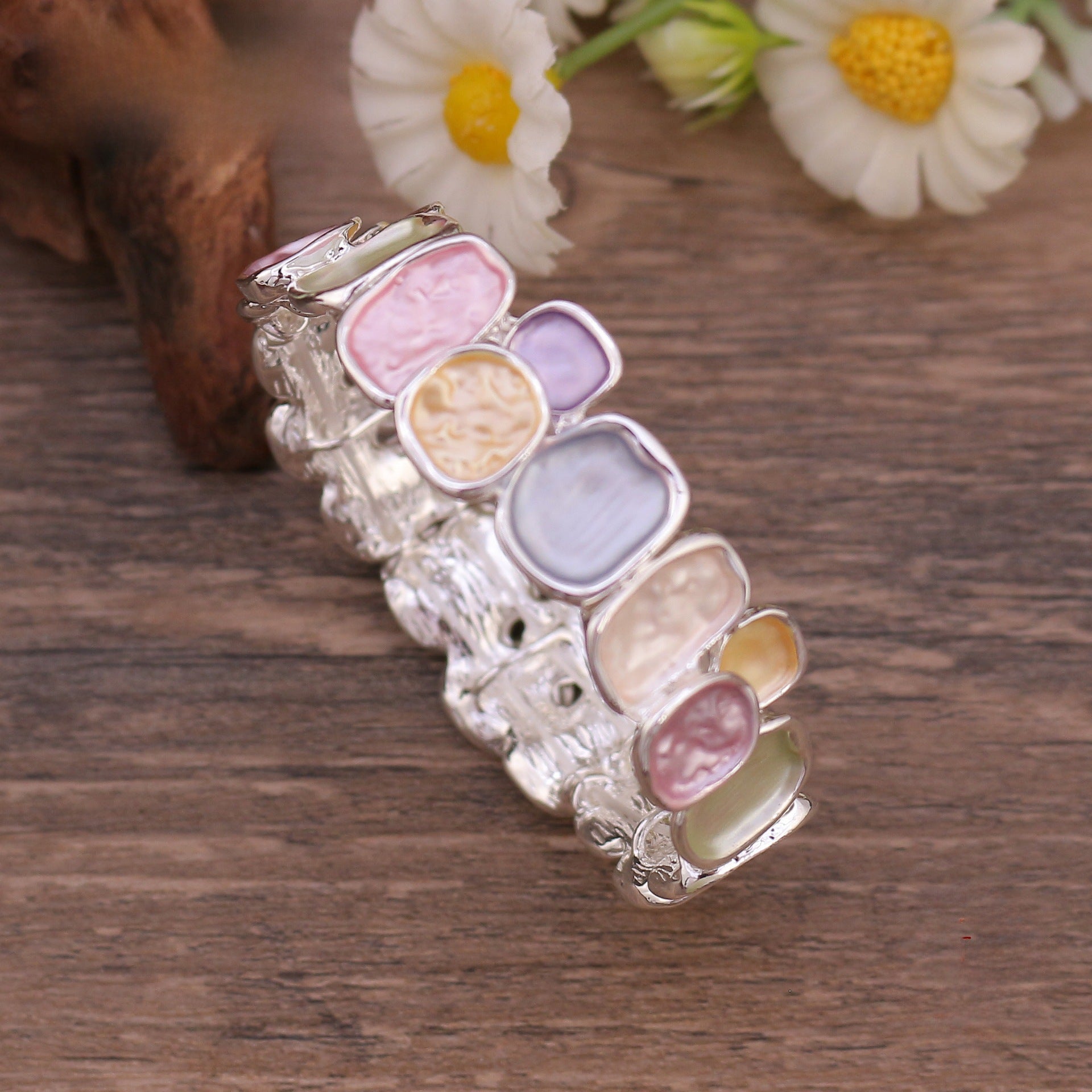 Wholesale Colorful Oil Painted Alloy Bracelet
