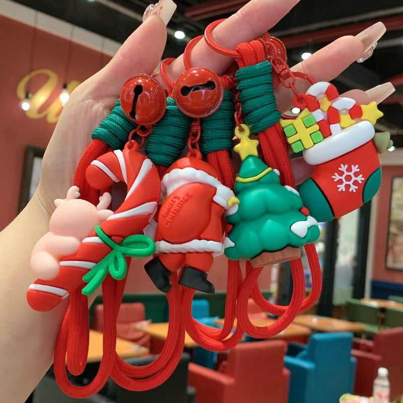Wholesale Christmas  creative children' s bag keychain cartoon doll gift keychain