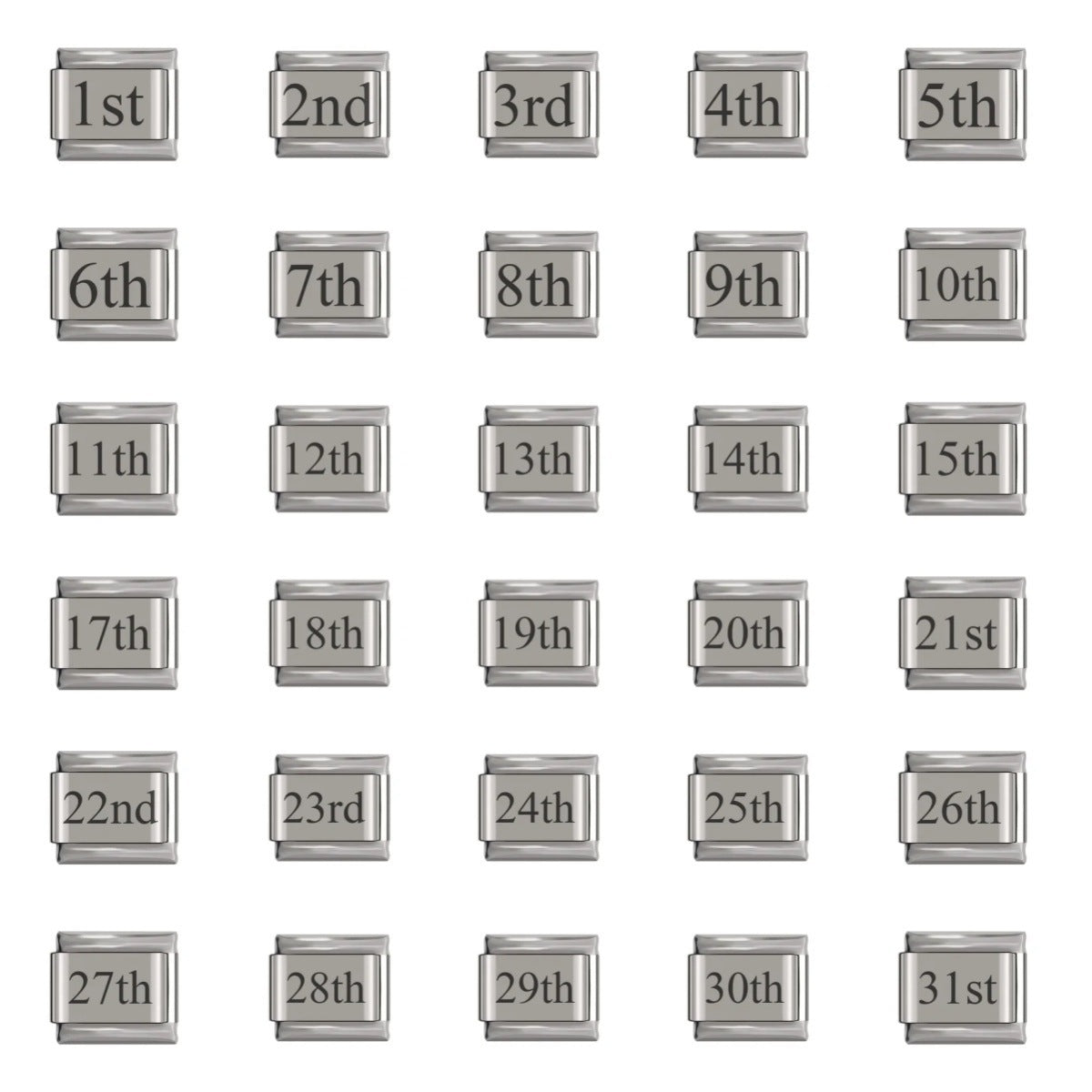 Wholesale 9mm Italian Charm Starter Bracelets DIY Laser Single Section Creative Stainless Steel Composable Bracelet