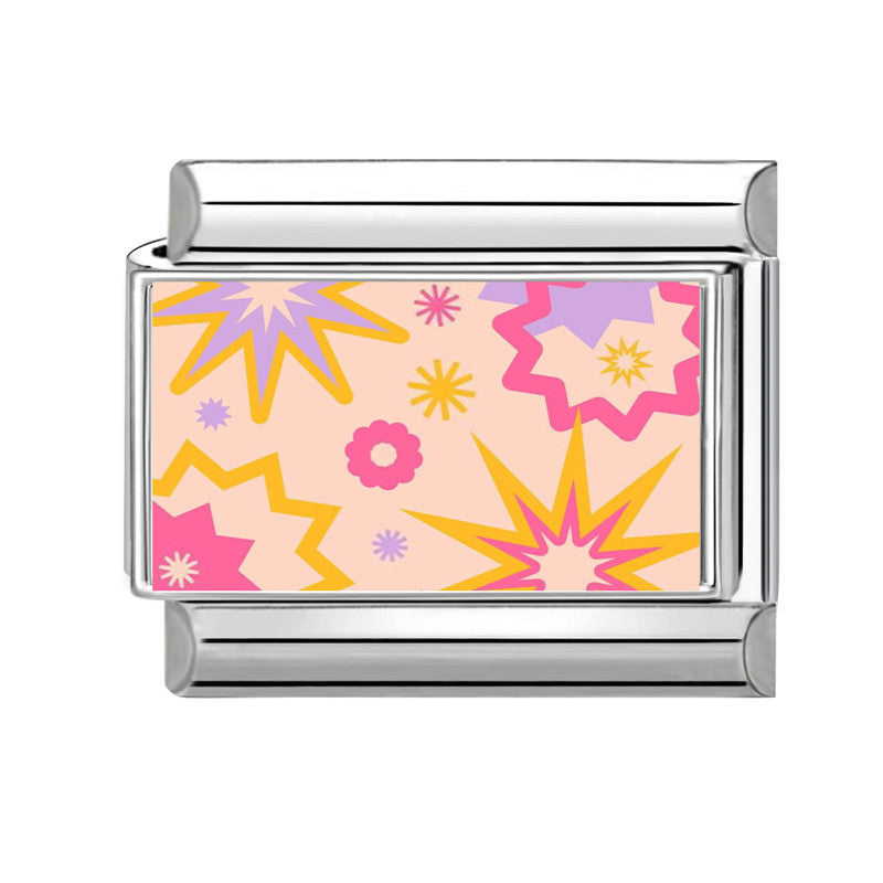 Wholesale 9mm Italian Charm Starter Bracelets DIY Colorful Single Section Creative Stainless Steel Composable Bracelet