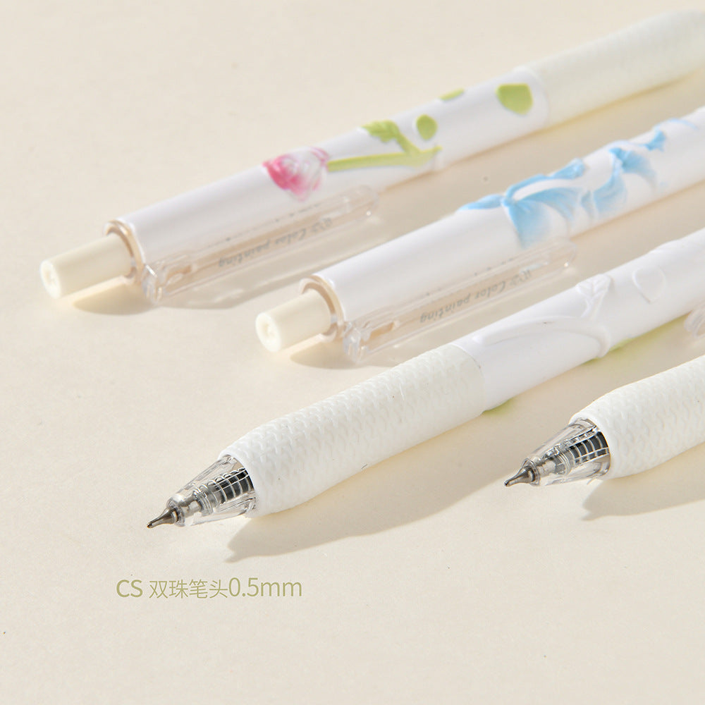 Wholesale leave white fragrance relief pen 3D gel pen ballpoint pen