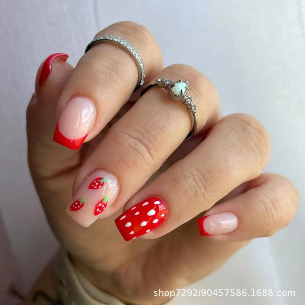 Wholesale 24 Pieces/box Press-on Nails Kits Nail Stickers ACC-NS-XingNai009