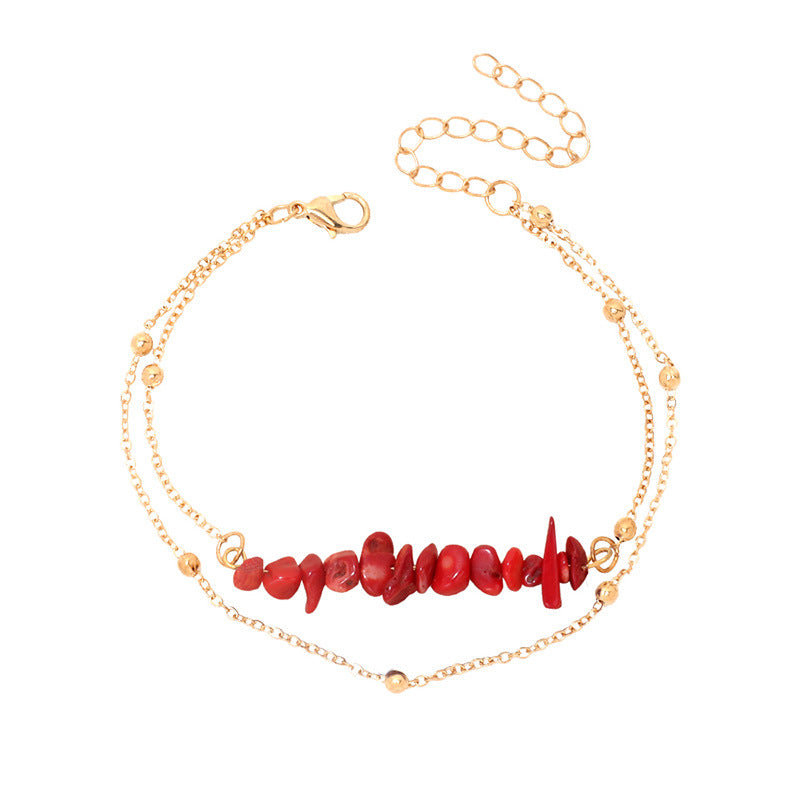 Wholesale Multi-layered Bohemian Crystal Anklets ACC-AS-Yiran001