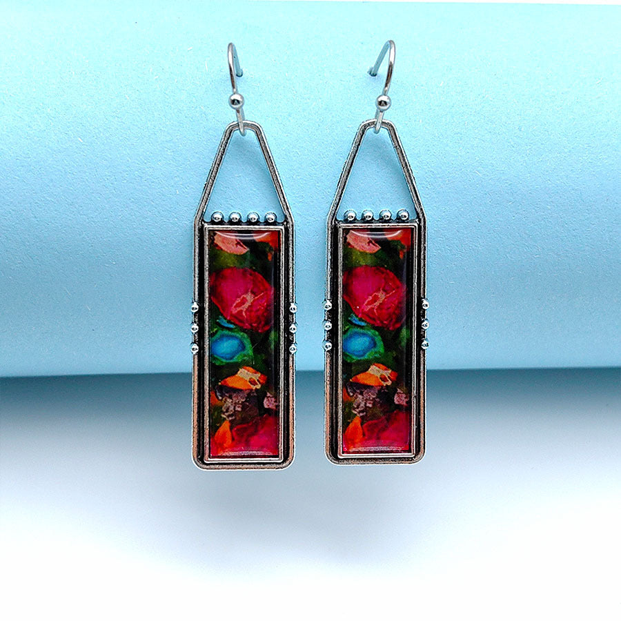 Wholesale Bohemian Vintage Turquoise Pattern Earrings ACC-ES-Xizhao015