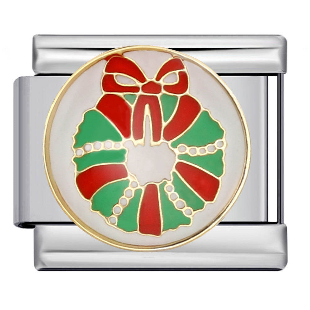 Wholesale  Italian Charm Bracelet 9mm DIY Christmas Series Creative Stainless Steel Composable Bracelet