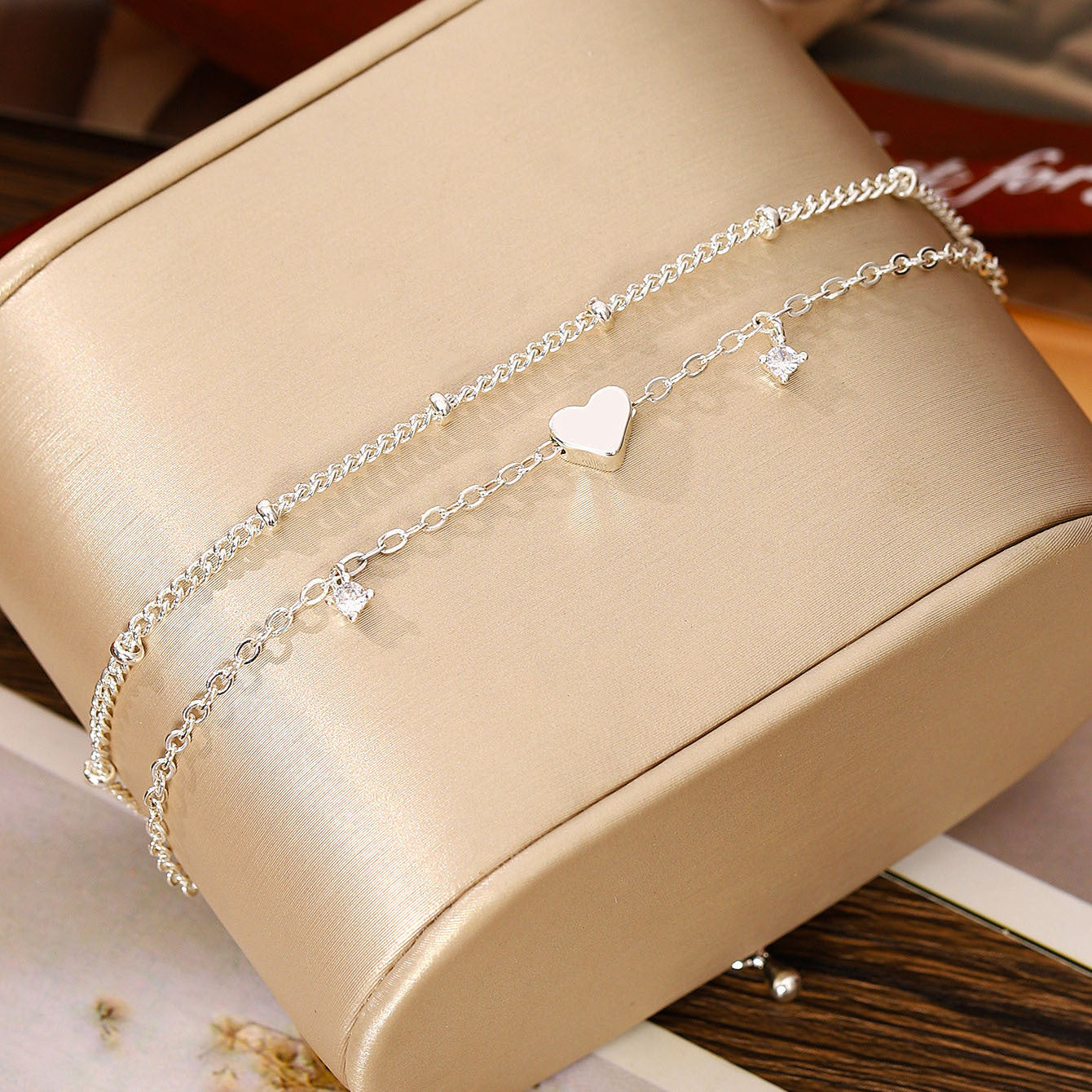Wholesale 6Pcs Boho Minimalist Multi Layer Chain Bracelets For Women Electroplated Zinc Alloy Fashion Jewelry Accessory Great For Gift