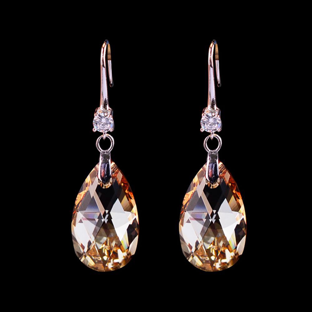 Wholesale Long Tassel Crystal Pin Earrings