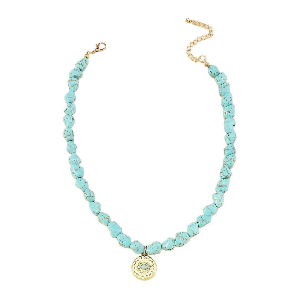 Wholesale Bohemian Style Vintage Turquoise Beaded Necklace