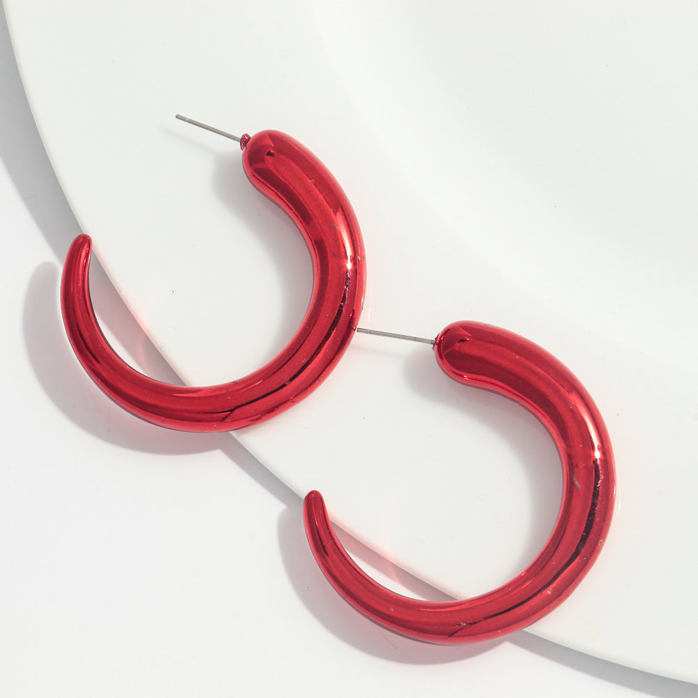 Wholesale Valentine's Day Red Acrylic Earrings