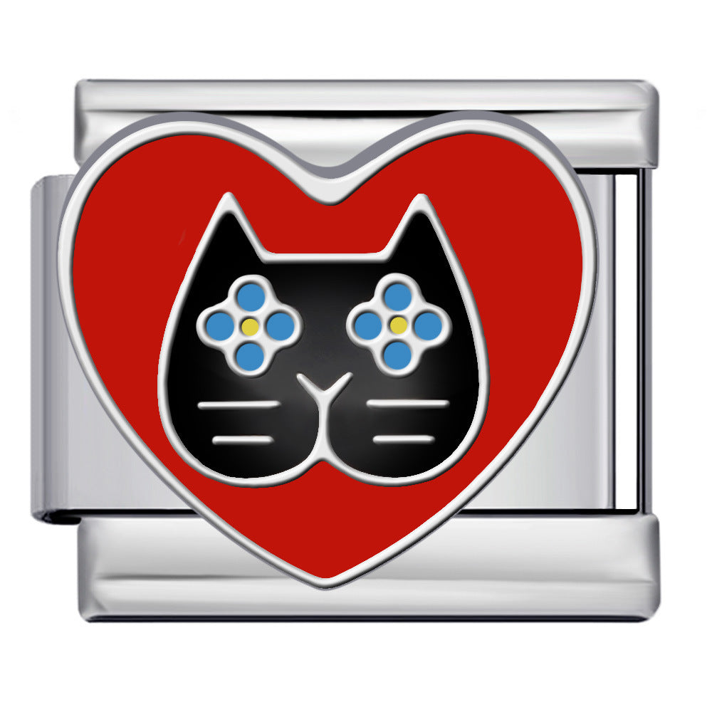 Wholesale Italian modularMedieval-style  titanium steel  DIY bracelet