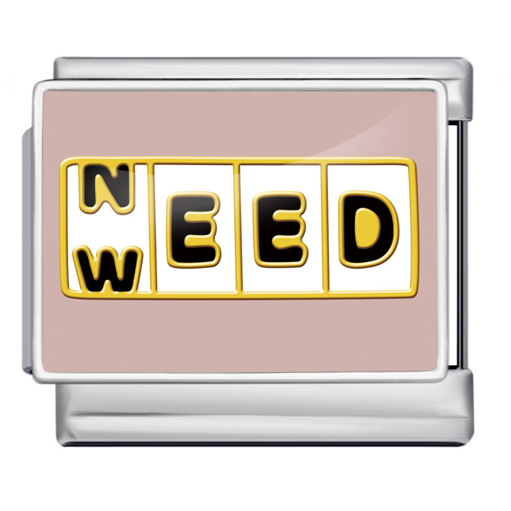 Wholesale 5pcs Italian Charm Bracelet 9mm DIY Image-designed heart-shaped round Creative Stainless Steel Composable Bracelet