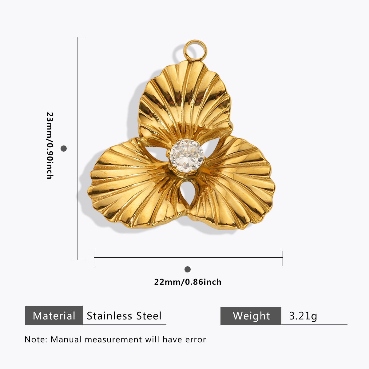 Wholesale 5pcs Stainless Steel  Pearl Pendant Oil Drop Pendant Bell Flower Pendant