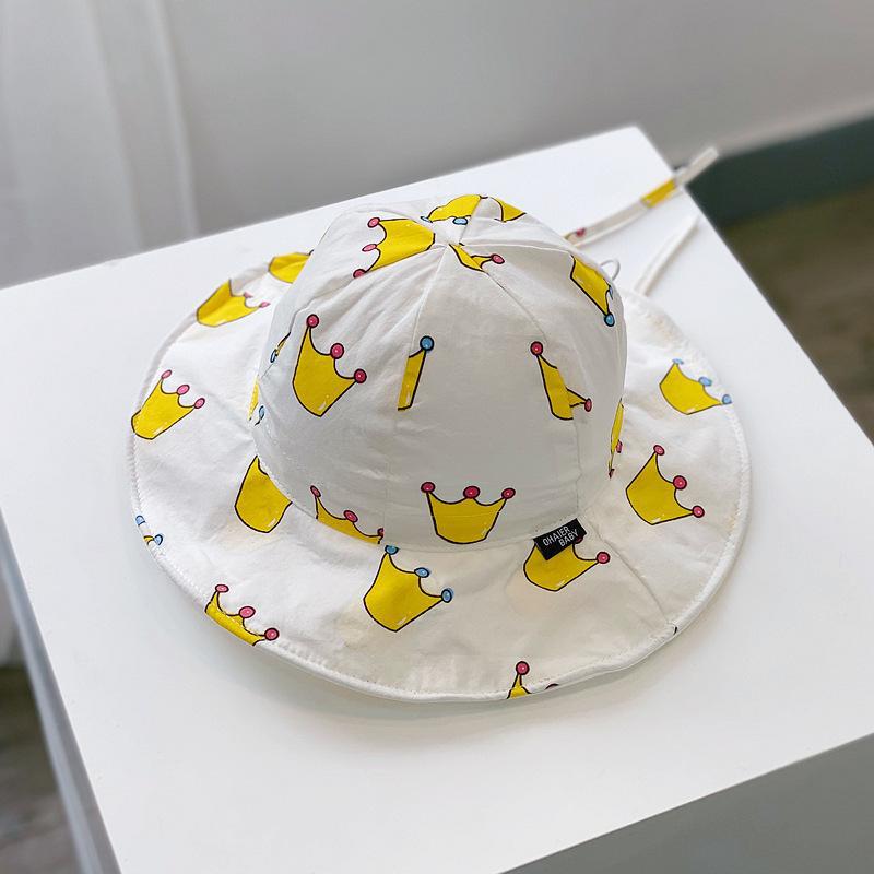 Wholesale Baby Sun Hat with Large Brim Baby Hat Sun Protection Sun Bucket Hat ACC-KH-DaQi002