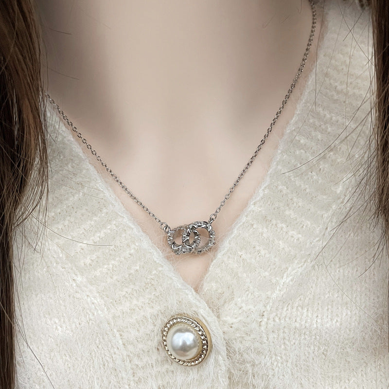Wholesale  Colored Diamond Zircon Cross Pendant Necklace
