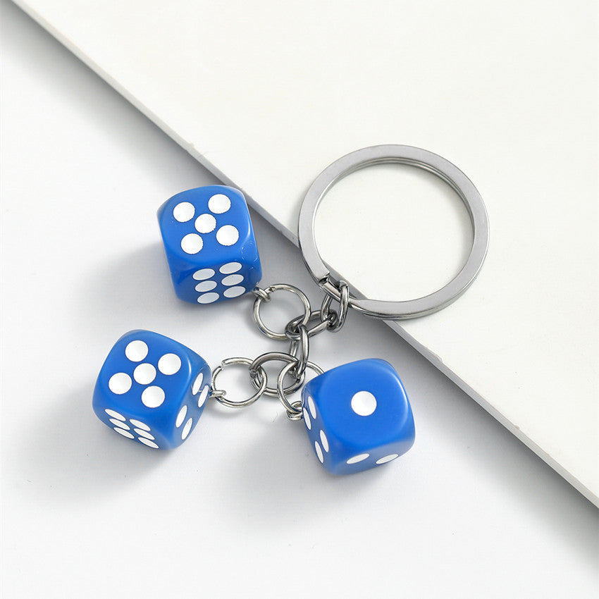 Wholesale Resin dice keychain pendant
