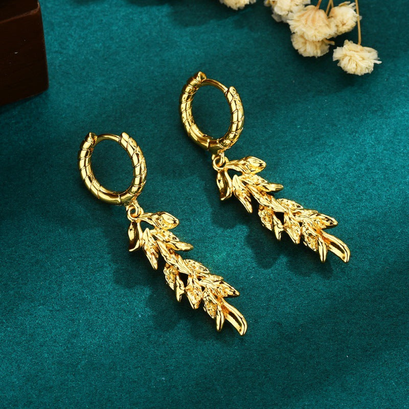 Wholesale Irregular Leaf Earrings ACC-ES-ChuangYi005