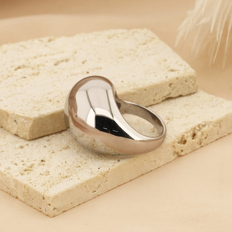 Wholesale Titanium Steel Diamond Drop Open Ring Adjustable Rings ACC-RS-RuiMasi001