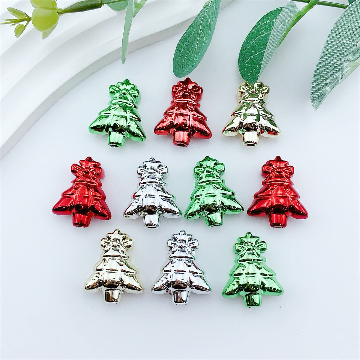 Wholesale 10pcs   Christmas colorful  Focal Beads DIY Bead Accessories