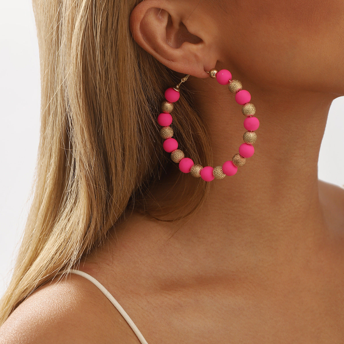 Wholesale Colorful Polymer Clay Beads Earrings ACC-ES-XianDi002