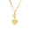 Wholesale light luxury clavicle chain 18K real gold plated necklace