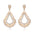 Wholesale Bohemian Exaggerated Alloy Diamond Hollow Glass Crystal Earrings