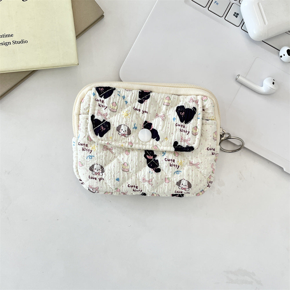 Wholesale Cute Anime Cartoon Multifunctional Card Wallet Cosmetic Bag Trendy Polyester Women S Storage Pouch For Home And Boutique Resale