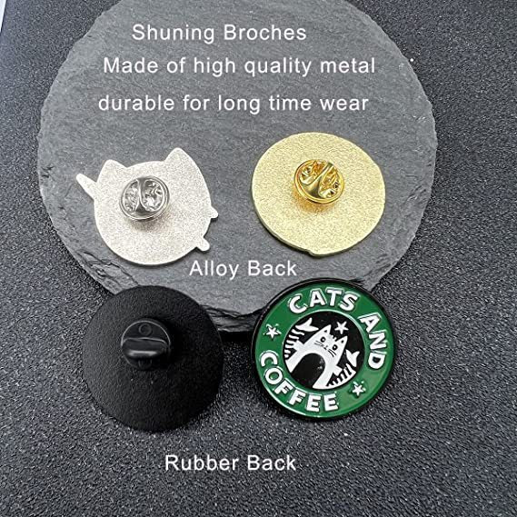 Wholesale Cartoon creative Blue Cat Planet metal pin dripping oil alloy brooch