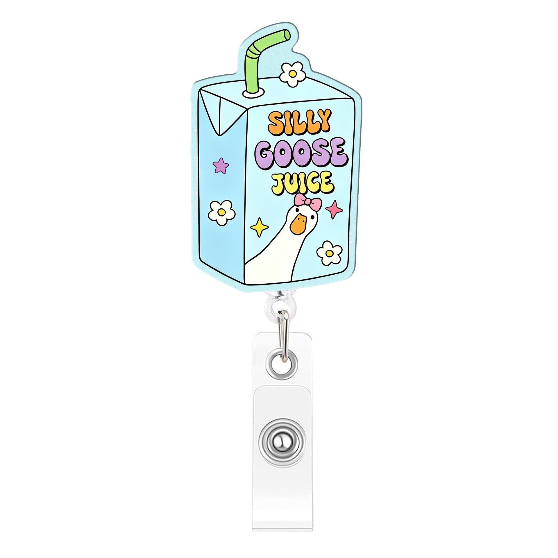 Wholesale Plastic Retractable Badge Reel Funny Duck Design For Nurses Medical Students Gift
