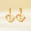 Wholesale Luxury Cut Out Stainless Steel 26 English Letter Earrings