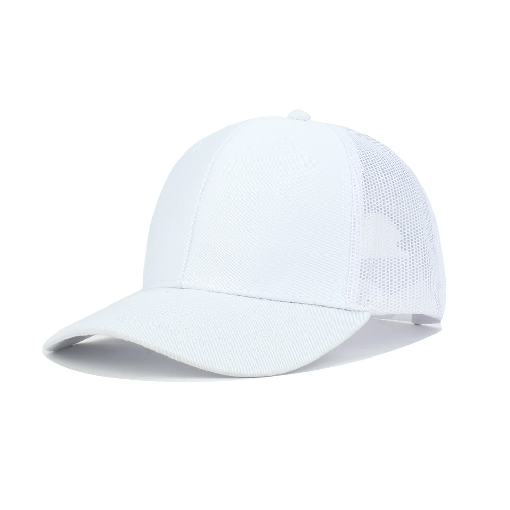 Wholesale Solid Color Trucker Hat Cotton Mesh Cap Baseball Cap ACC-HT-RongZhao030