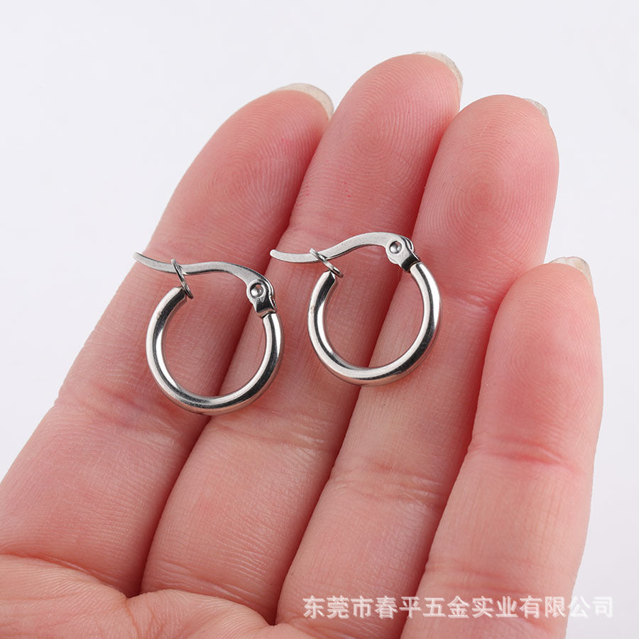 Wholesale Stainless Steel Earrings Exaggerated Large Earrings Statemente Earrings ACC-ES-Chunp002