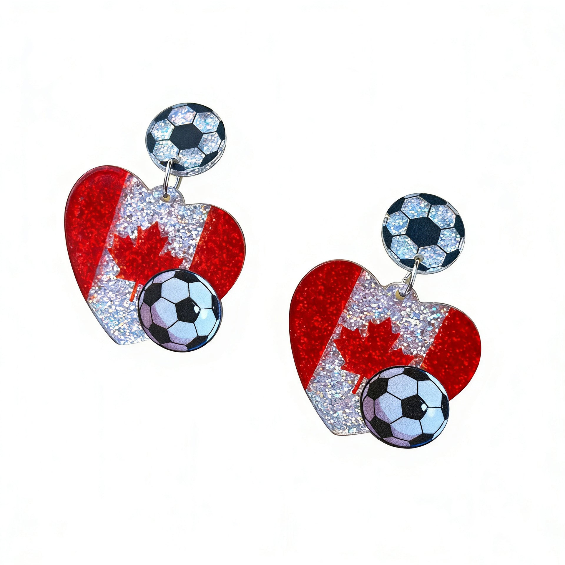 Wholesale US Canada Mexico World Cup Asian Football Champion Earrings