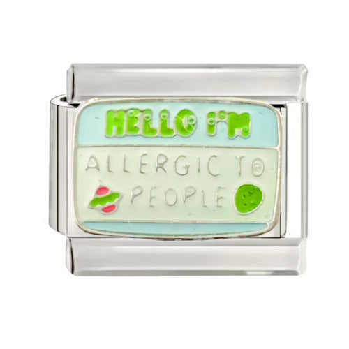 Wholesale 9mm Italian Charm Starter Bracelets DIY square Single Section Creative Stainless Steel Composable Bracelet