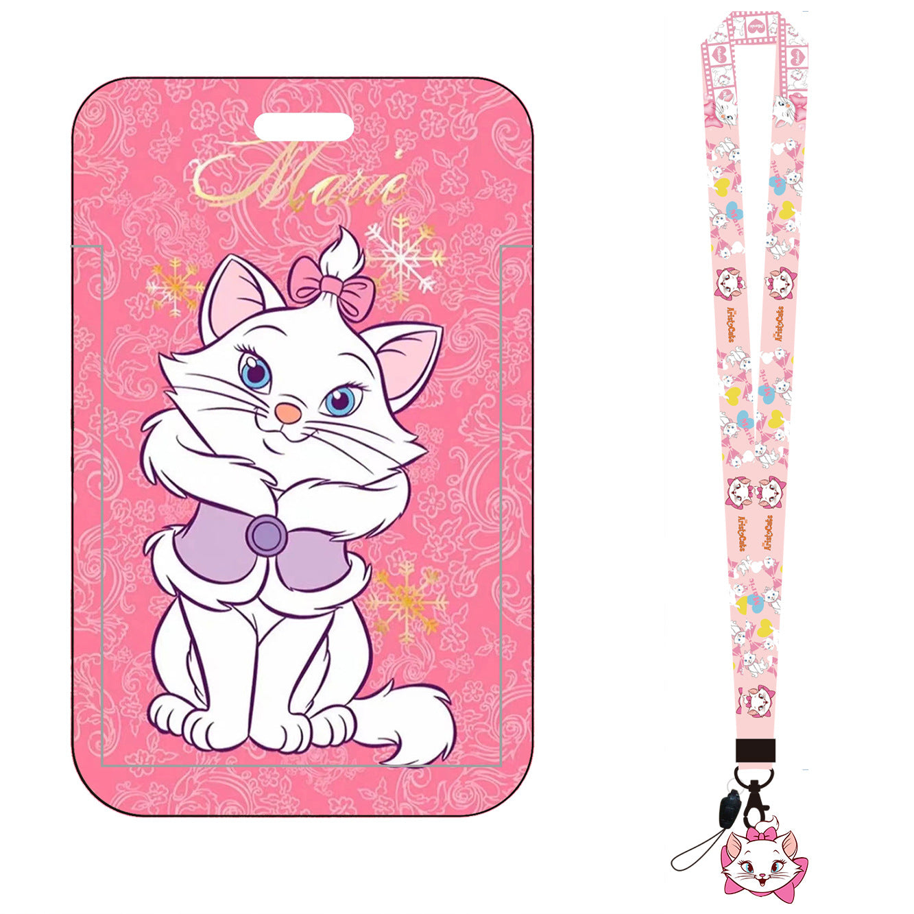 Wholesale Cartoon Children Cat Card Holder Style Long Lanyard Keychain ACCVIP-KC-AShi001