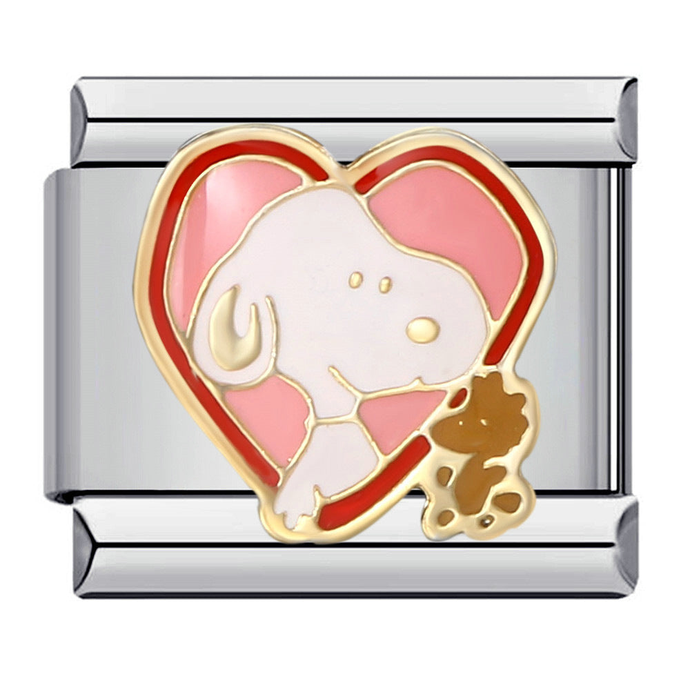 Wholesale   Cartoon Stainless  Italian Modular Bracelet DIY Elastic Accessories