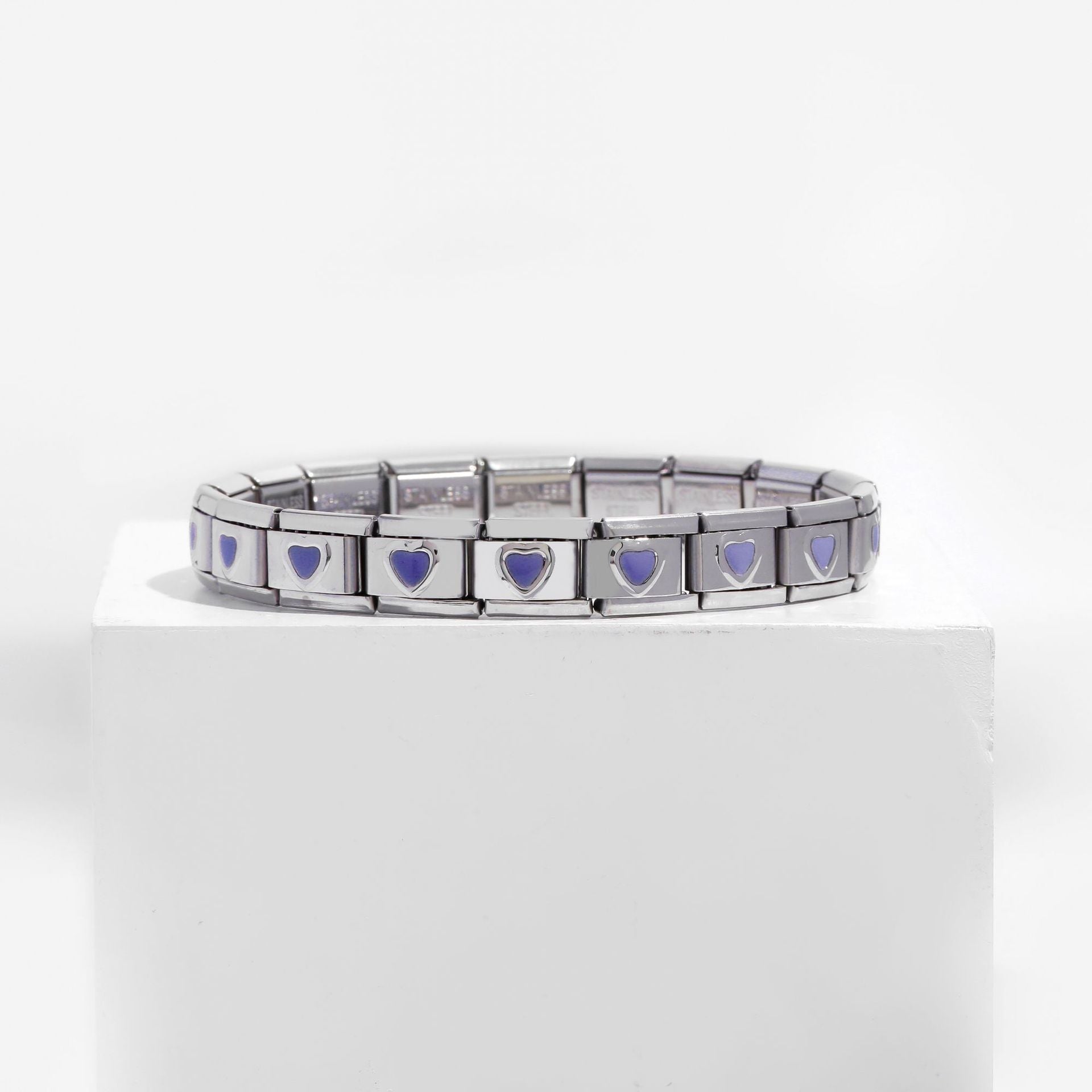 Wholesale Italian Charm Bracelet 9mm DIY Spliced Removable Stainless Steel Love Composable Bracelet ACC-BT-XY017