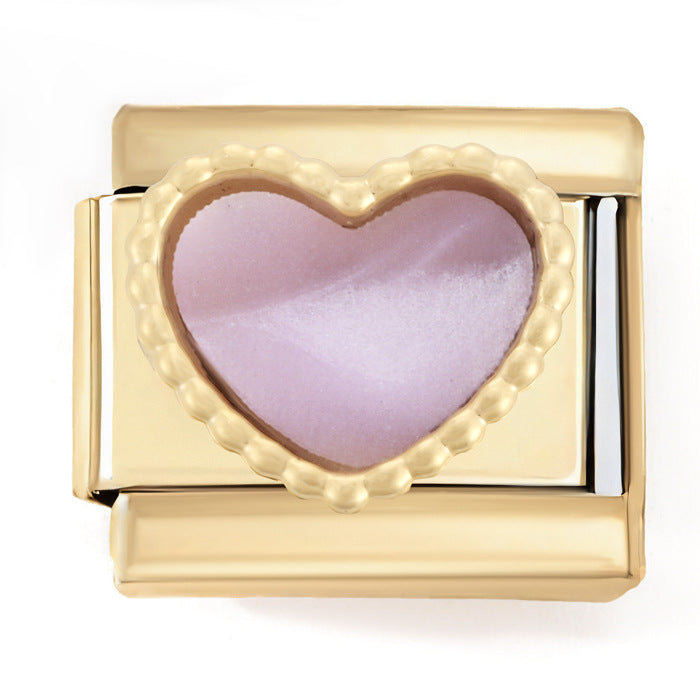 Wholesale Italian Charm Bracelet 9mm DIY Zircon Girls  Creative Stainless Steel Composable Bracelet