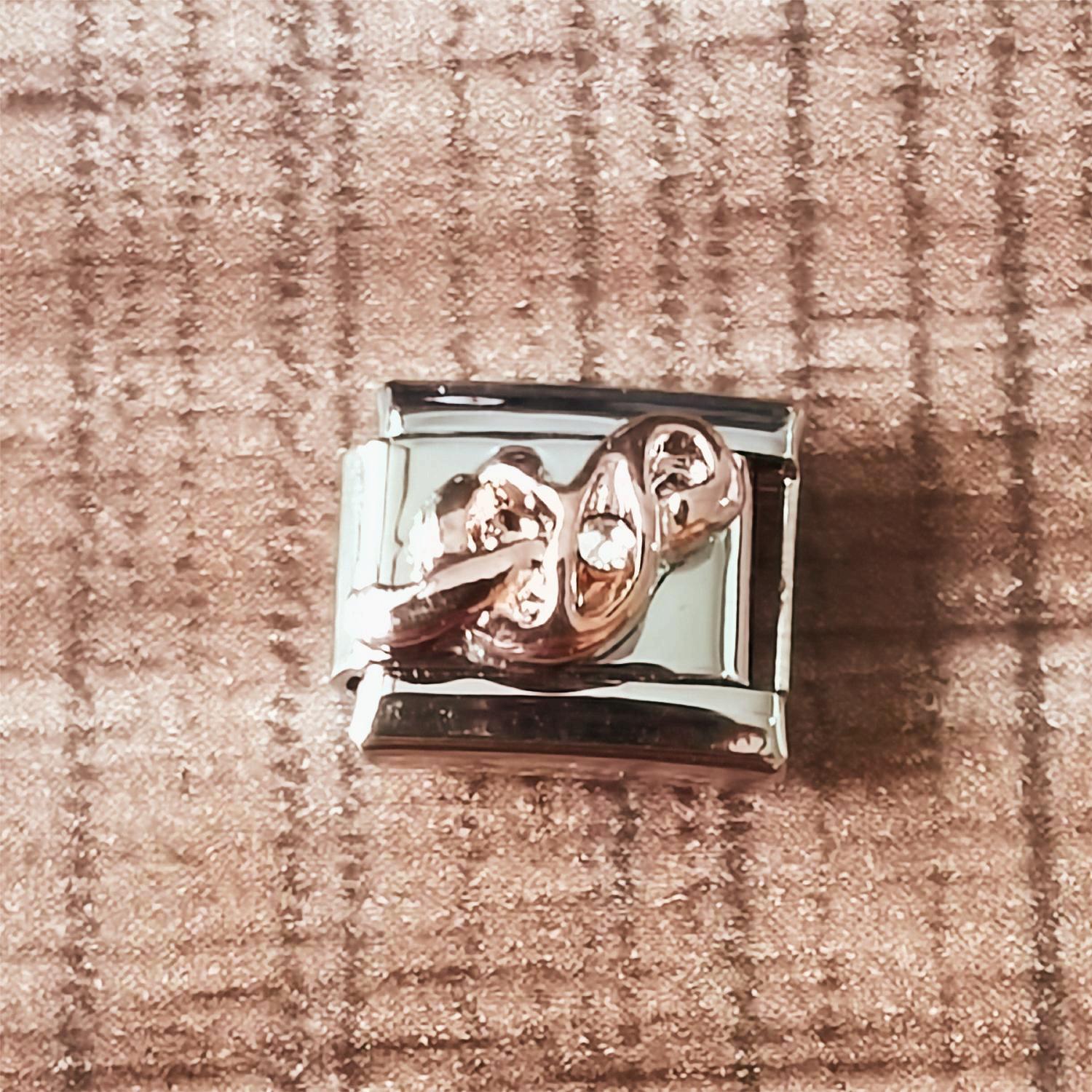 Wholesale Italian Charm Bracelet 9mm DIY Splicing Removable Stainless Steel Letter Composable Bracelet ACC-BT-XY067