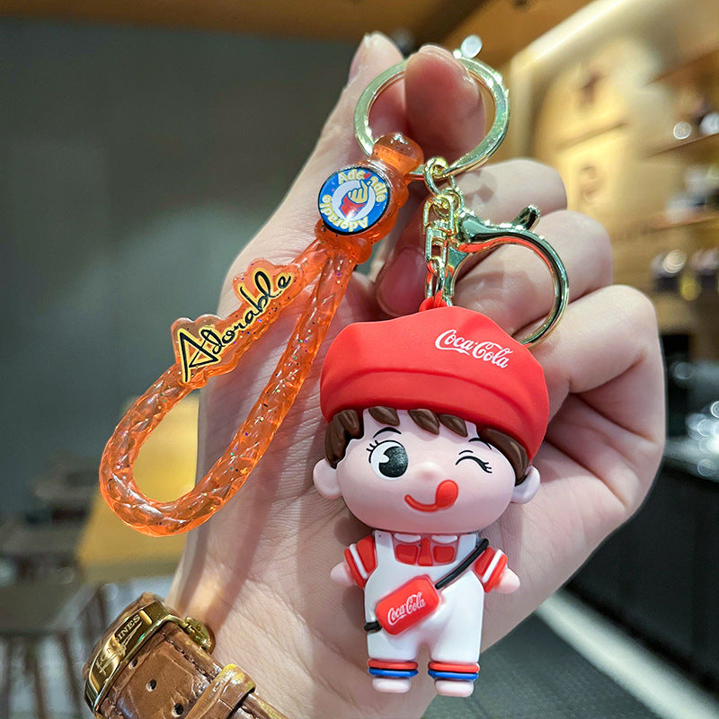 Wholesale Cute cartoon silicone keychain