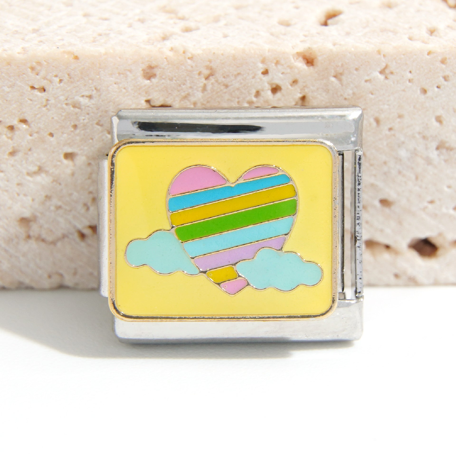 Wholesale Italian Charm Bracelet 9mm DIY Splicing Creative Pattern Stainless Steel Composable Bracelet