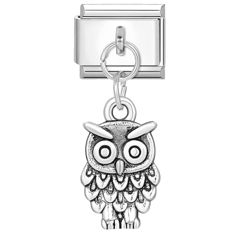 Wholesale Italian Charm Bracelet 9mm DIY Splicing Cute Creative Stainless Steel Composable Bracelet