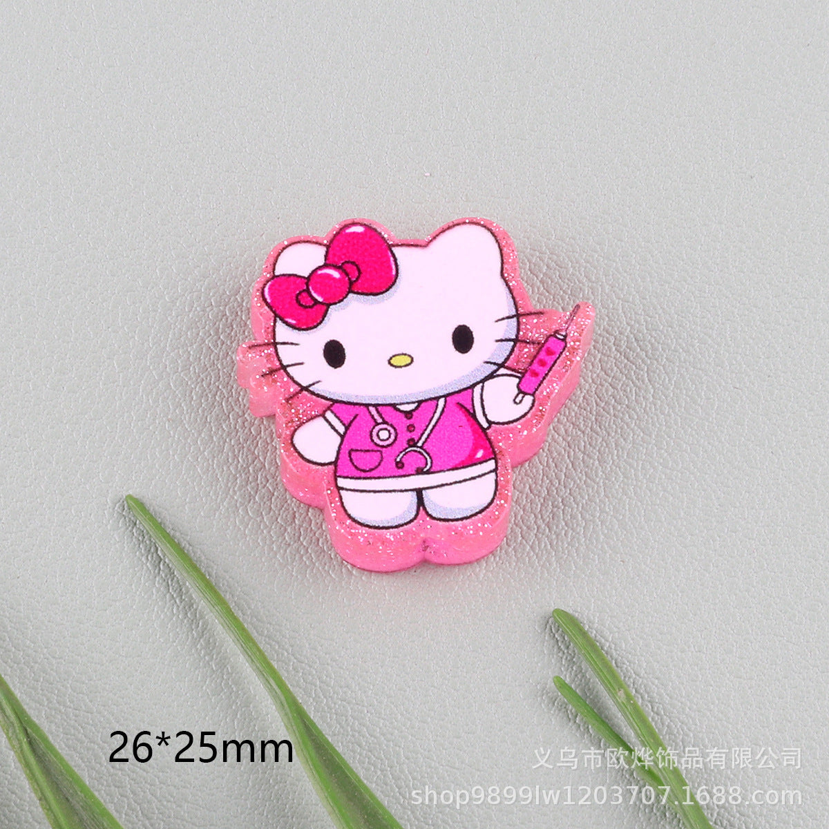Wholesale 5pcs Acrylic Beads Straight Hole Cartoon Characters Beadable Pen and Keychain DlY Accessories