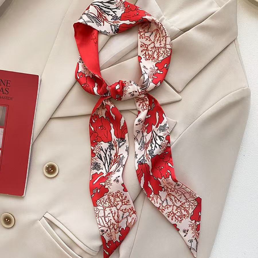 Wholesale  Red Double-Sided Silk f 90* 6cm Large Square Scarf