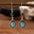 Wholesale Vintage Bull Head Conch Pendant Earrings