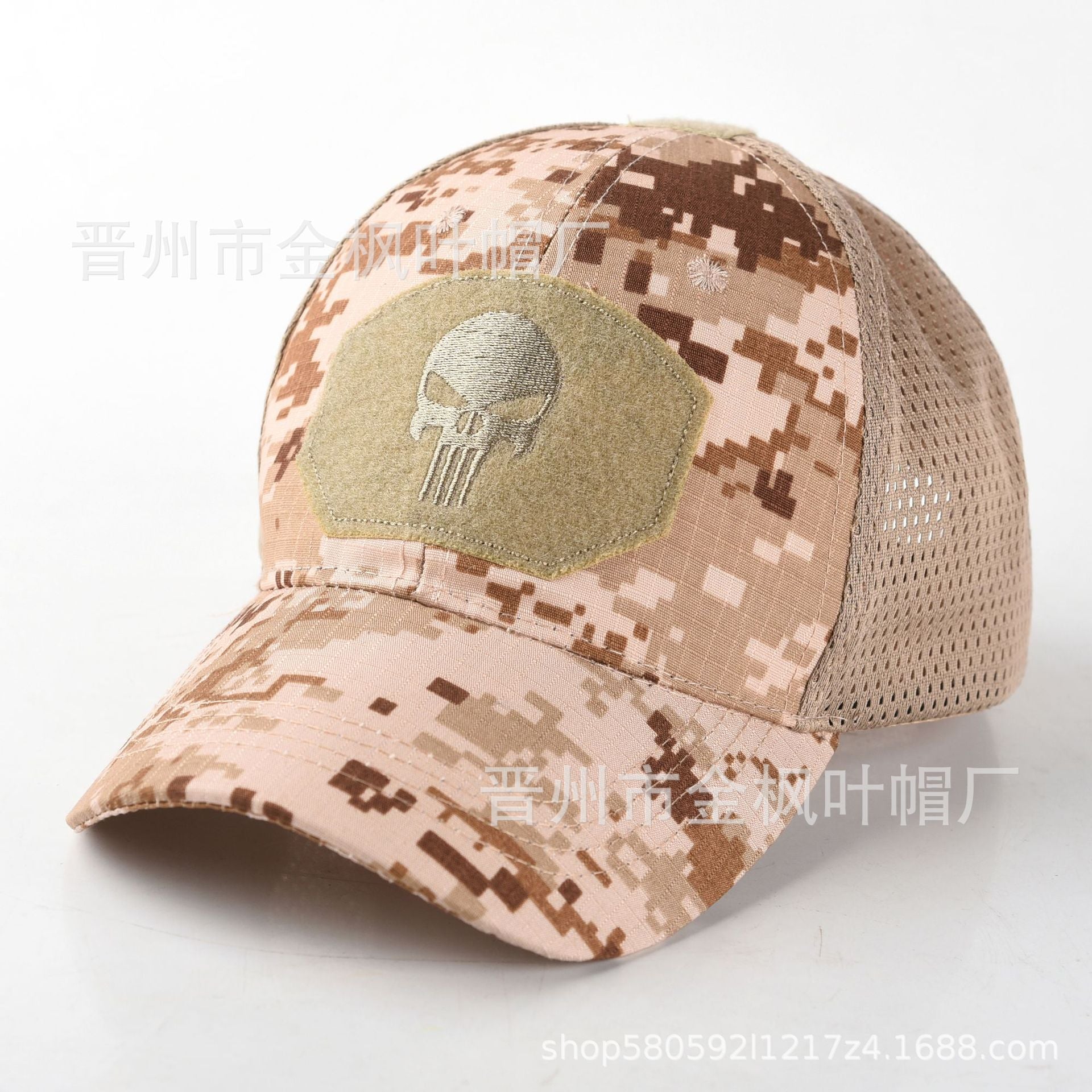 Wholesale Camouflage embroidered sun visor mesh hat