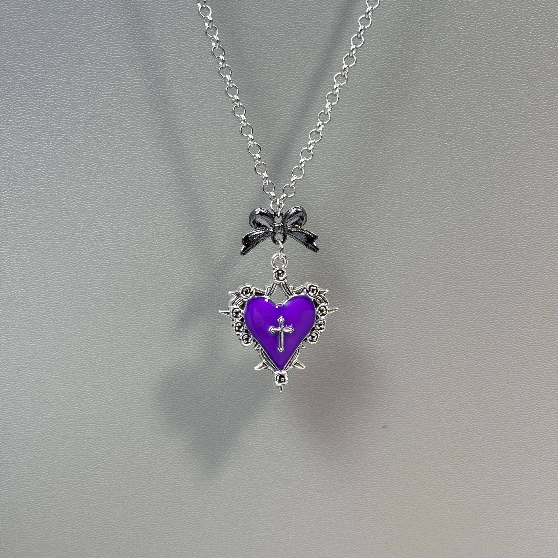 Wholesale Heart Red Apple  Necklace