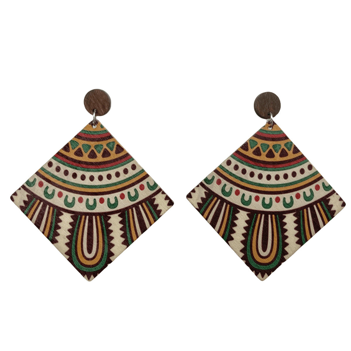 Wholesale Bohemian Vintage Wooden Earrings ACC-ES-FX002