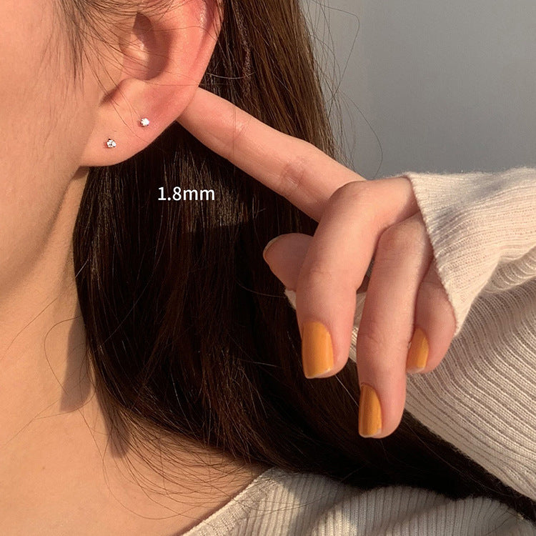 Wholesale Chic Copper Electroplated Sparkling Earrings Fashion Jewelry Accessory for Women